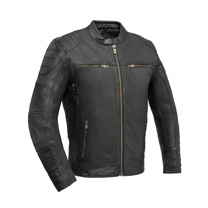 Aligator Men's Motorcycle Leather Jacket