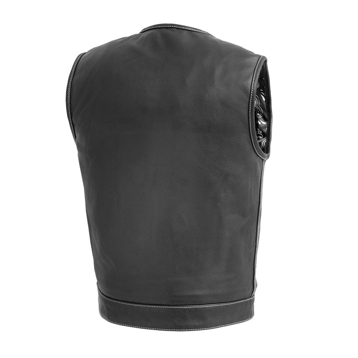 Bandana Men's Motorcycle Leather Vest