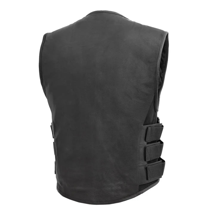 Bukler Men's Motorcycle Leather Vest