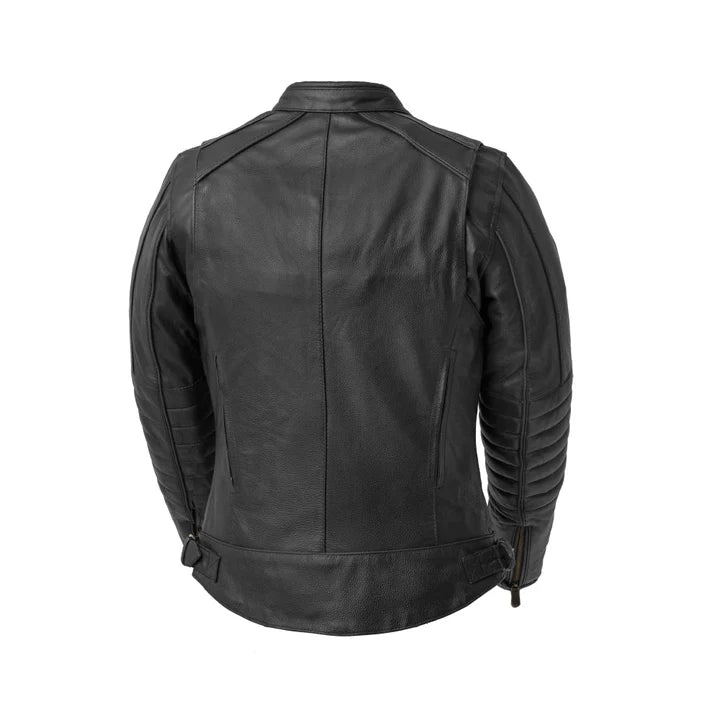 Dextra Women's Motorcycle Leather Jacket