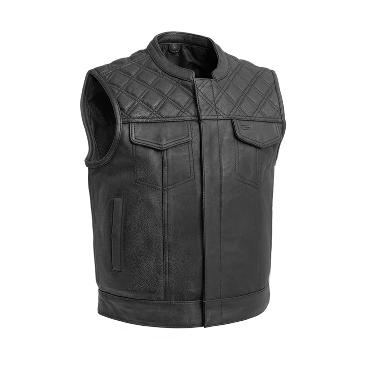 Diamond Men's Motorcycle Leather Vest
