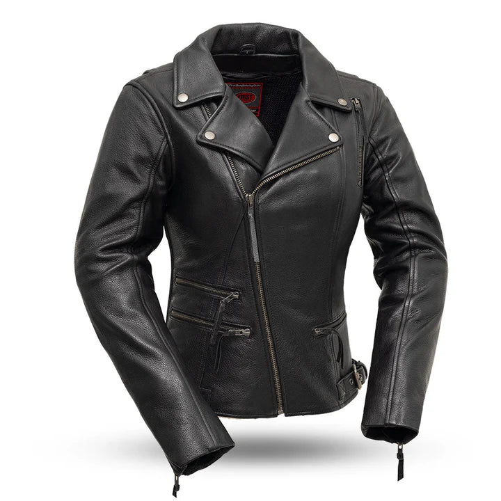 Diana Women's Motorcycle Leather Jacket