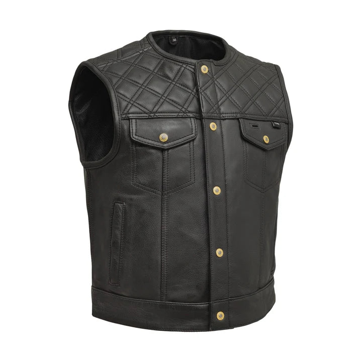 Dublen Men's Motorcycle Leather Vest