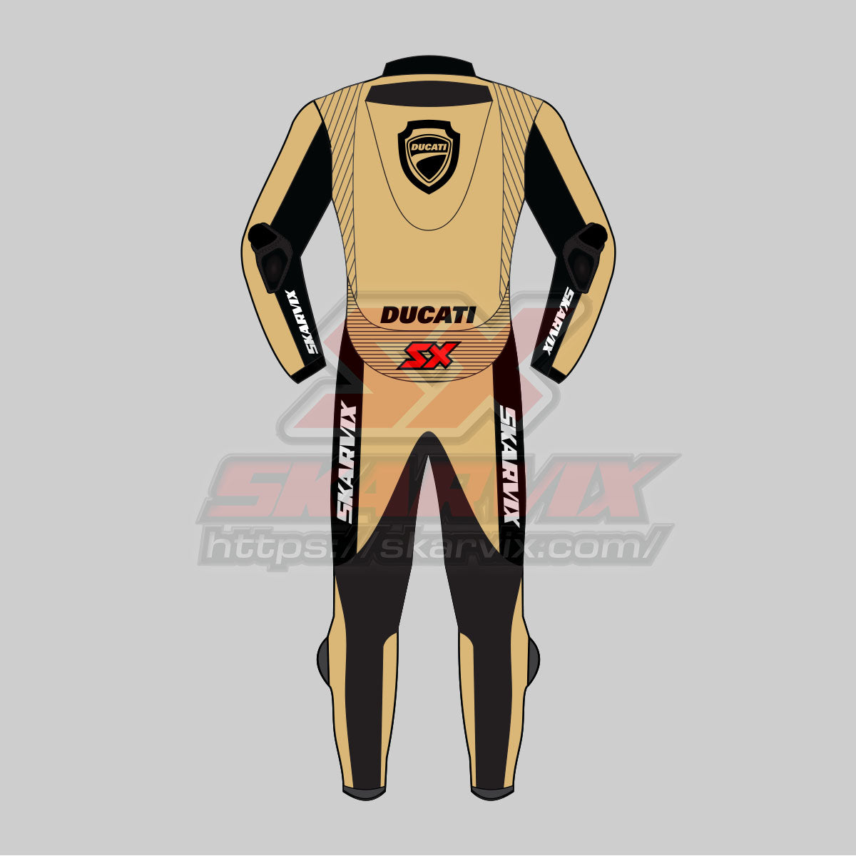 Ducati Golden Leather Race Suit