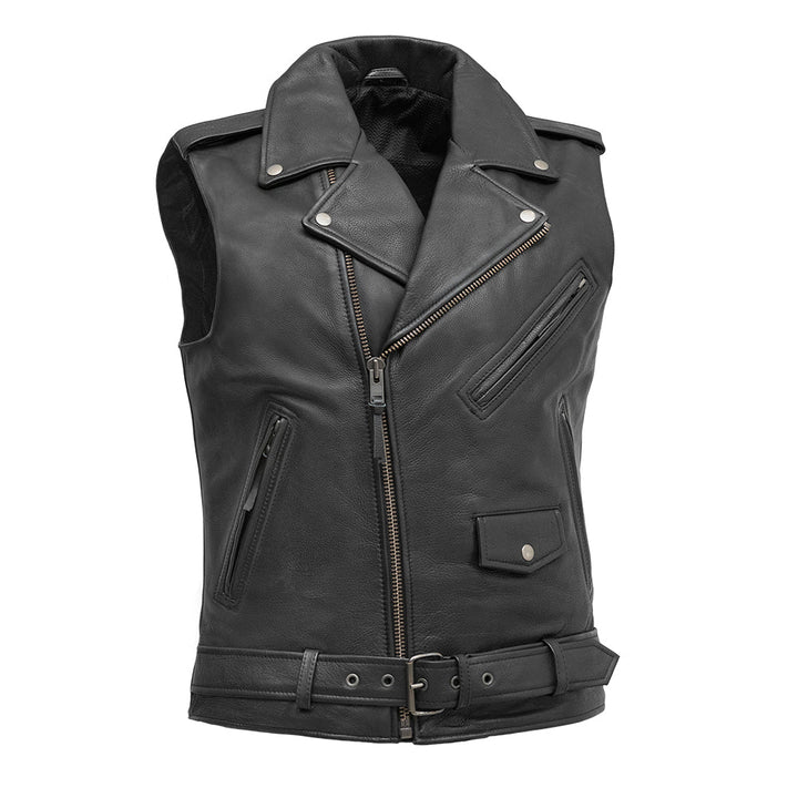 Floppy Men's Motorcycle Leather Vest