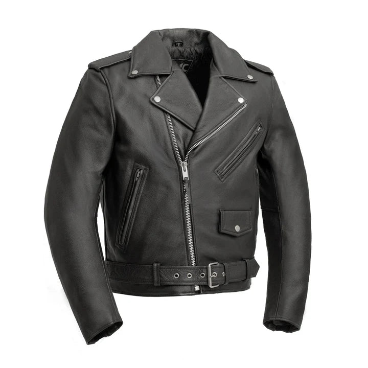 Flopy Men's Motorcycle Leather Jacket
