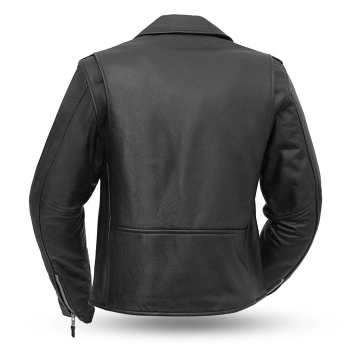 Flyppa Women's Motorcycle Leather Jacket
