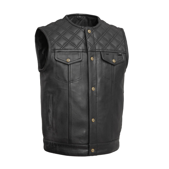 Gerald Men's Motorcycle Leather Vest