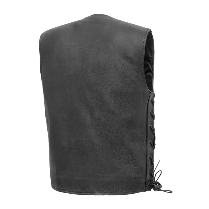 Gimblon Men's Motorcycle Leather Vest