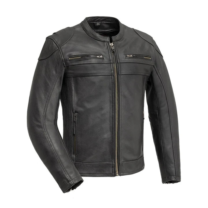 Hipster Men's Motorcycle Leather Jacket