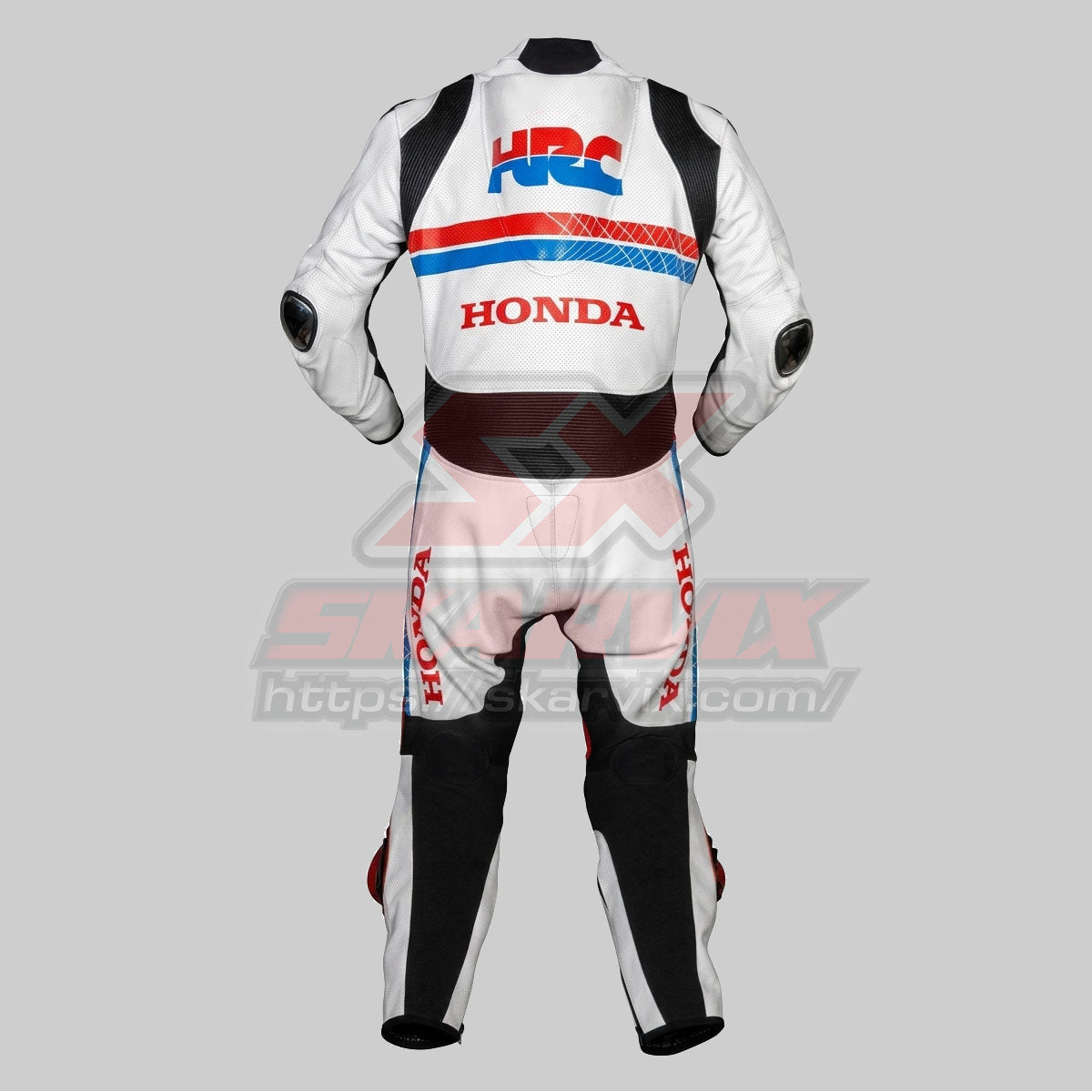 Honda HRC White Leather Race Suit