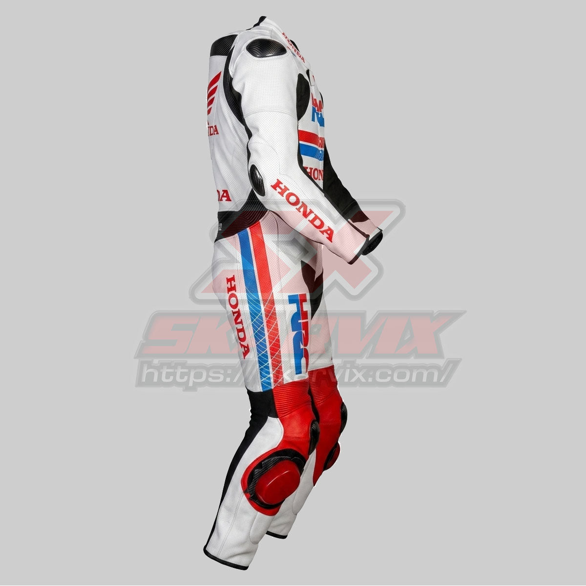 Honda HRC White Leather Race Suit