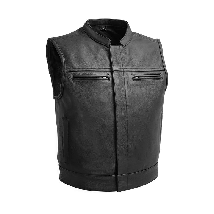 Hosiltex Men's Motorcycle Leather Vest