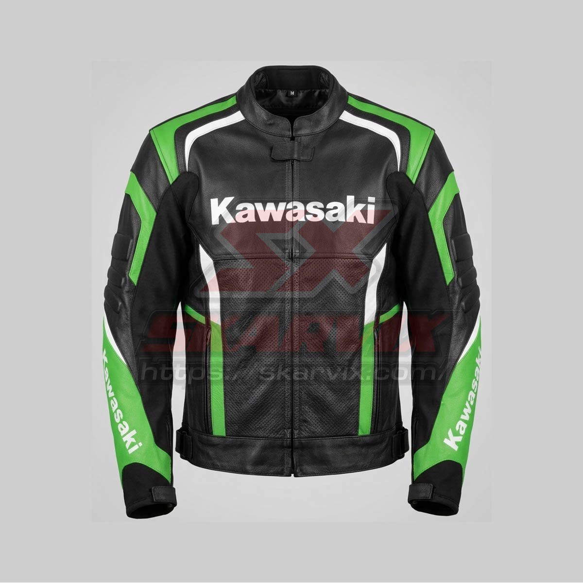 Kawasaki Grena Motorcycle Leather Jacket