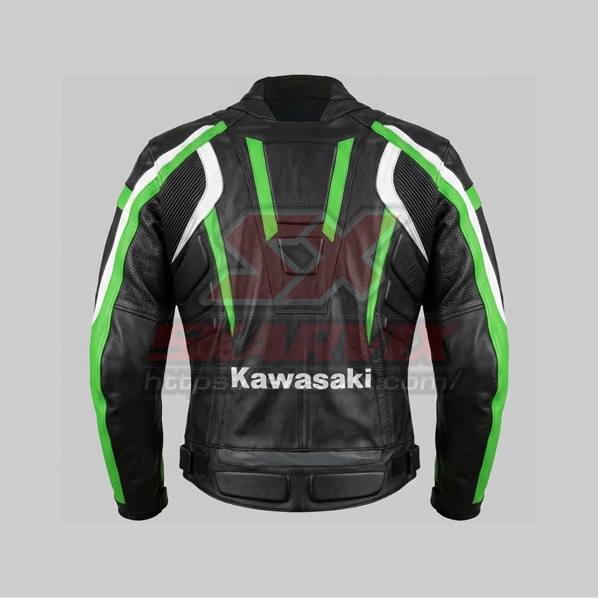 Kawasaki Grena Motorcycle Leather Jacket