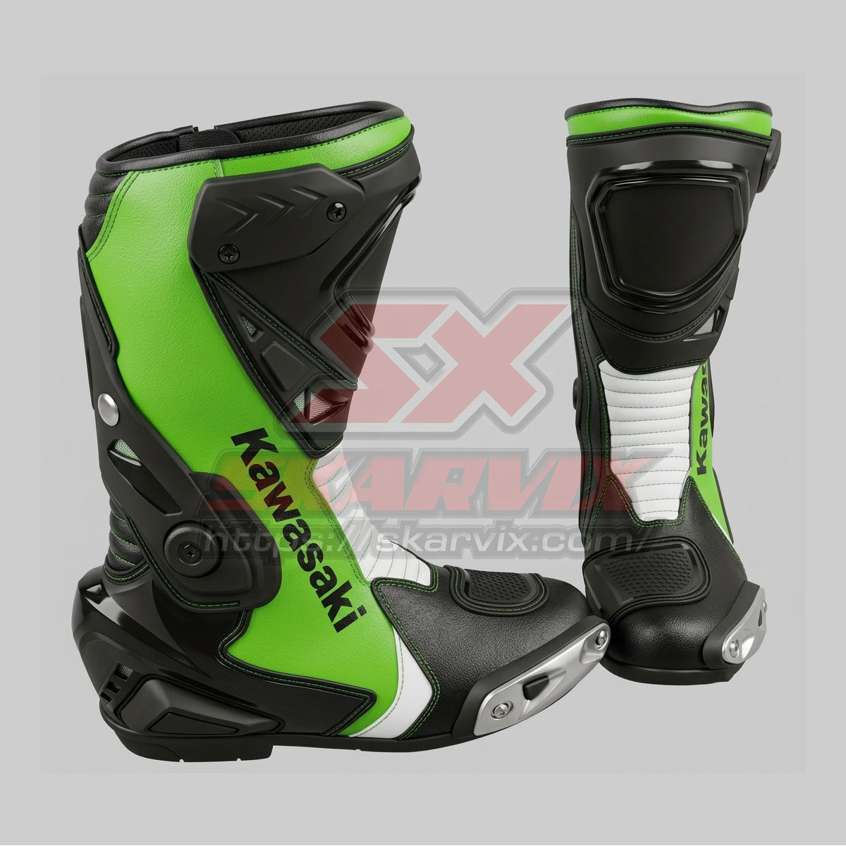 Kawasaki Motorcycle Leather Boots