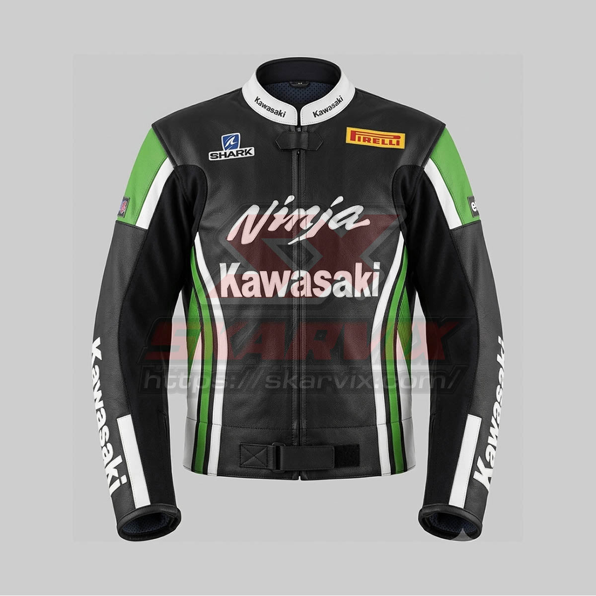 Kawasaki Ninja Leather Motorcycle Jacket