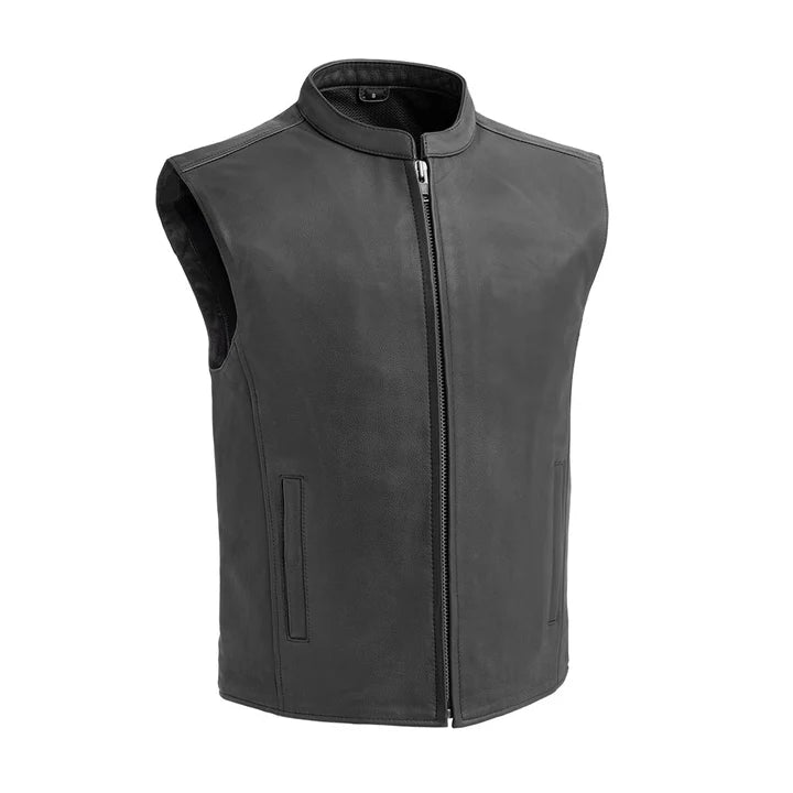 Naltar Men's Motorcycle Leather Vest