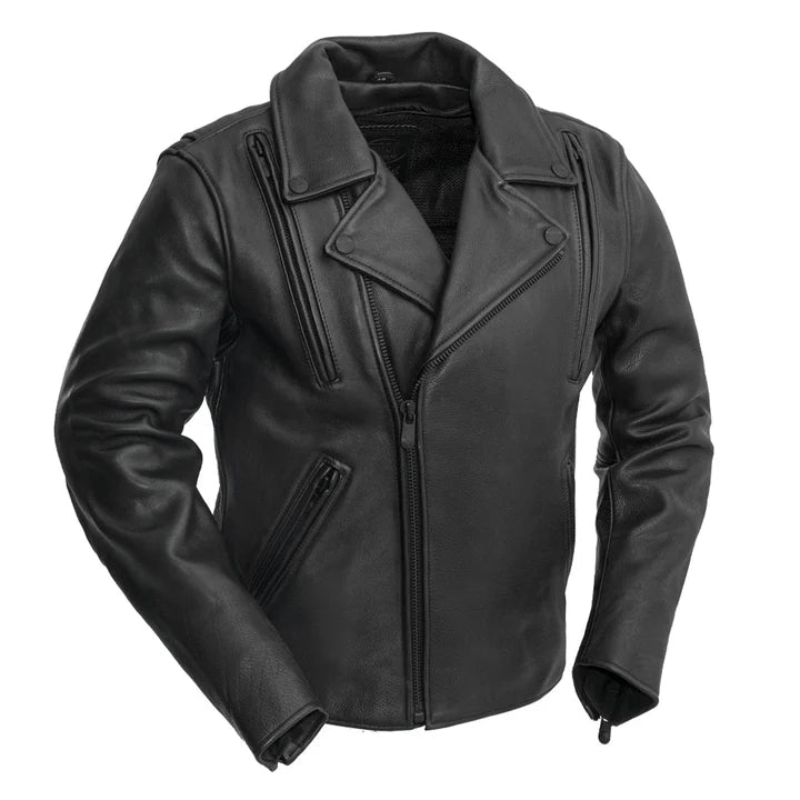 Nighter Men's Motorcycle Leather Jacket