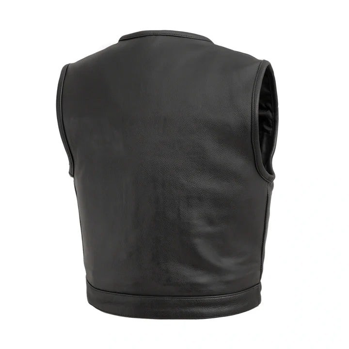 Nykon Men's Motorcycle Leather Vest