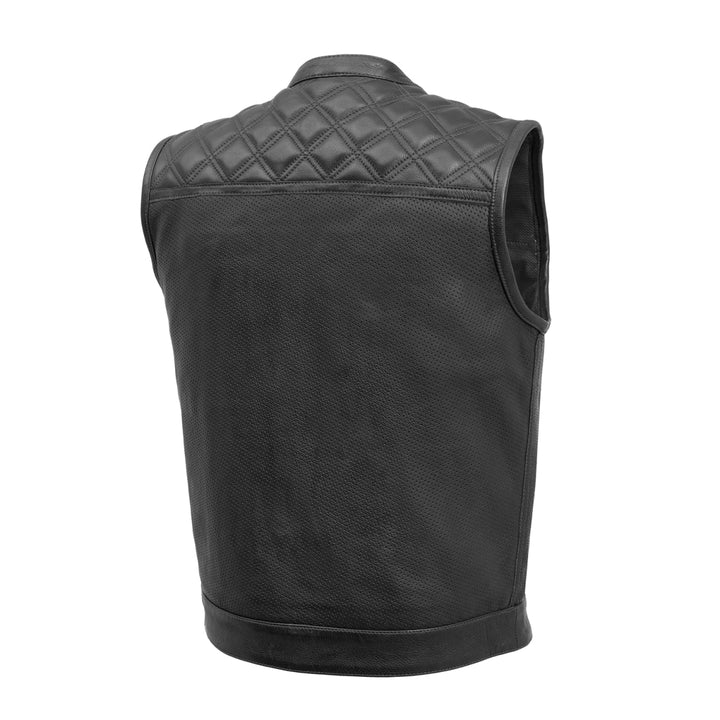 Perfotop Men's Motorcycle Leather Vest