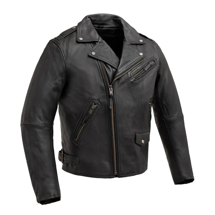 Reblox Men's Motorcycle Leather Jacket