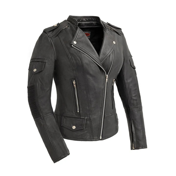 Reblox Women's Motorcycle Leather Jacket
