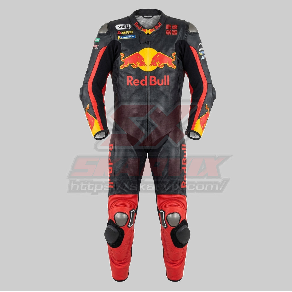 Redbull Black Leather Race Suit