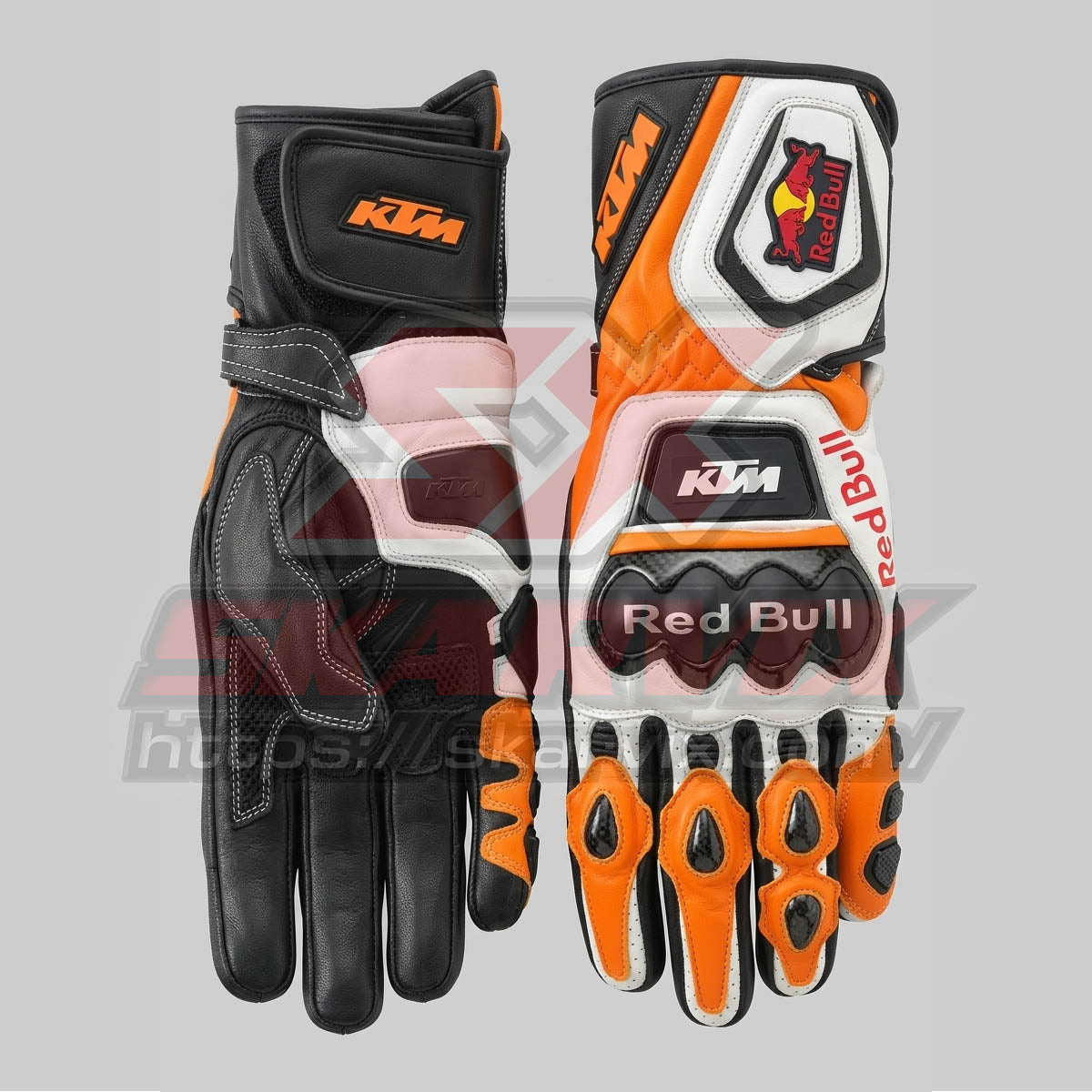 Redbull KTM Leather Race Gloves