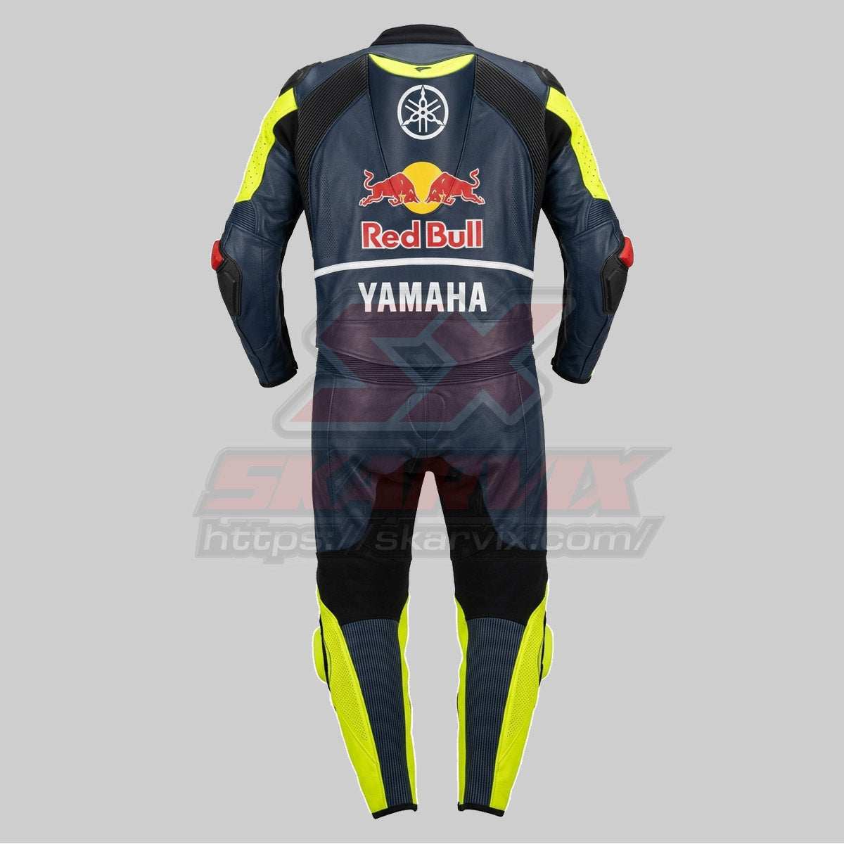 Redbull Yamaha Blue Leather Race Suit