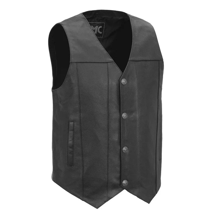 Runner Men's Motorcycle Leather Vest