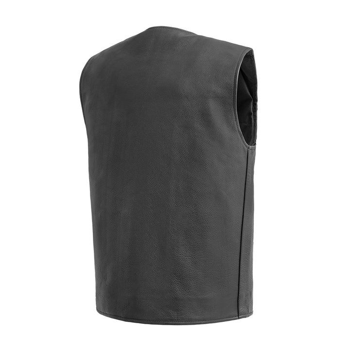 Shogran Men's Motorcycle Leather Vest