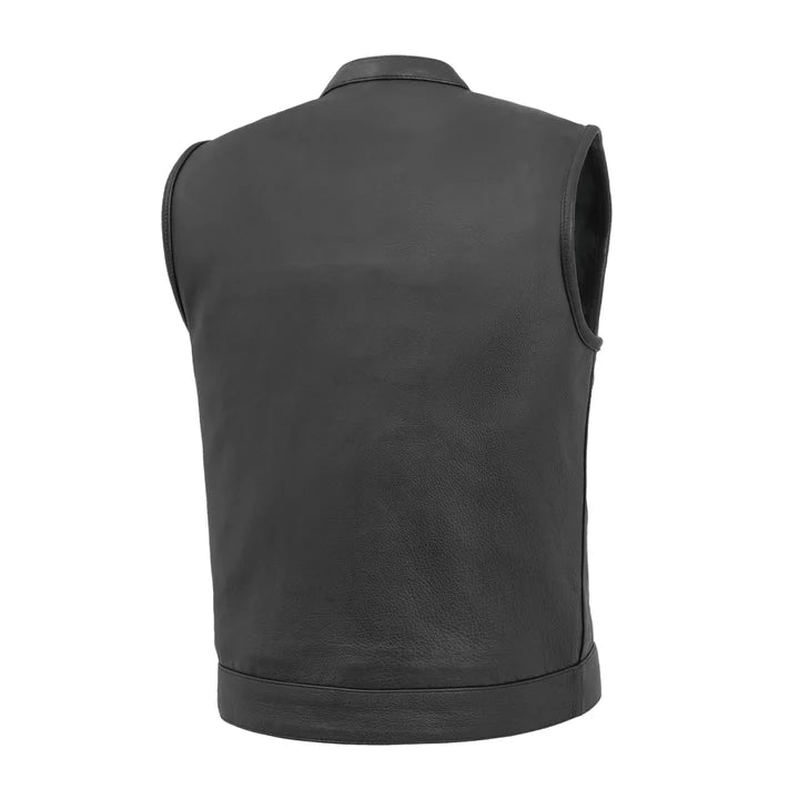Shooter Men's Motorcycle Leather Vest
