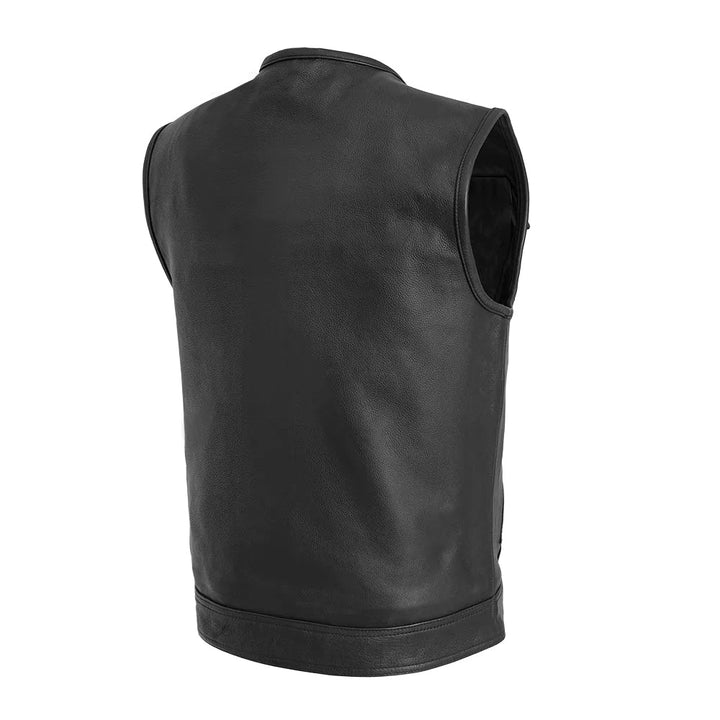 Slider Men's Motorcycle Leather Vest