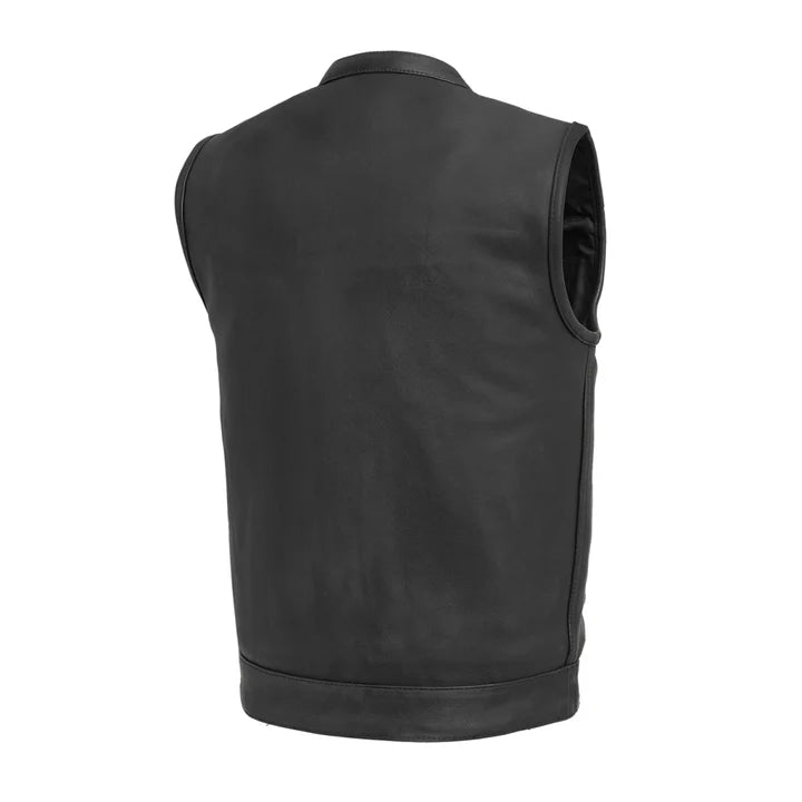 Spoten Men's Motorcycle Leather Vest