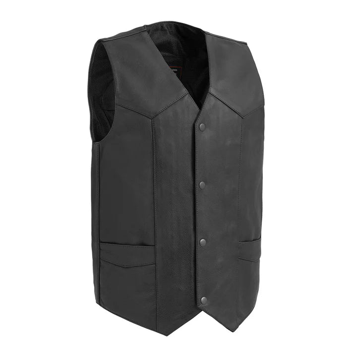 Tarzan Men's Motorcycle Leather Vest