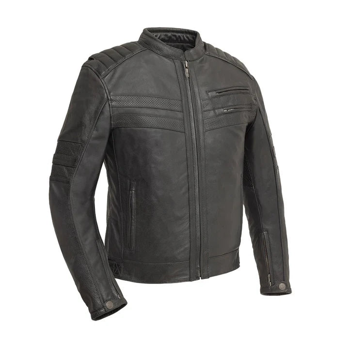 Vikings Men's Motorcycle Leather Jacket