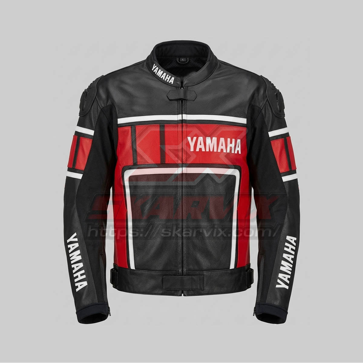 Yamaha Black Motorcycle Leather Jacket