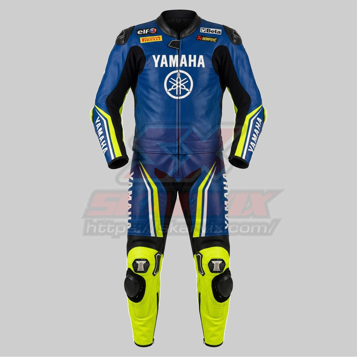 Yamaha Blue Leather Race Suit